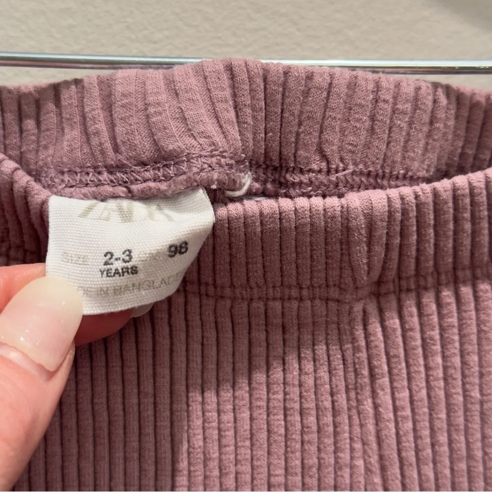 Zara Purple Kids Leggings 2-3 Years